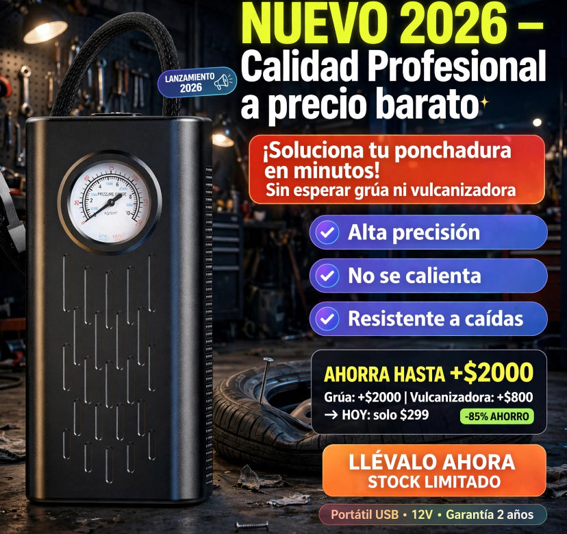 Bomba Inflador Aire Para Carro